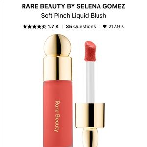 Rare Beauty Selena Gomez liquid blush in “Joy.”